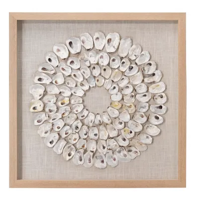 Maldives Framed Wall Art, White Abalone Shells