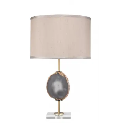 Agate Slice Table Lamp
