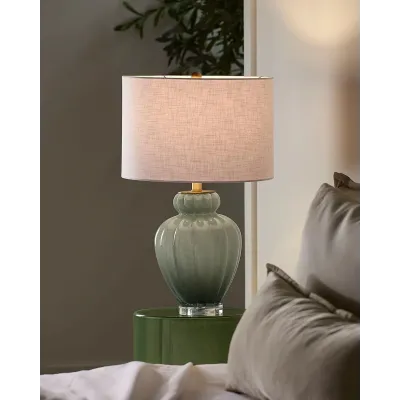 Agnes Table Lamp - Green