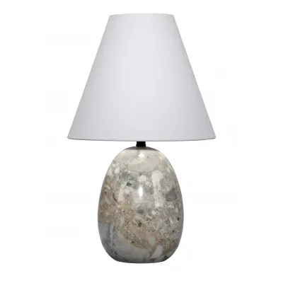 Capsule Travertine Table Lamp