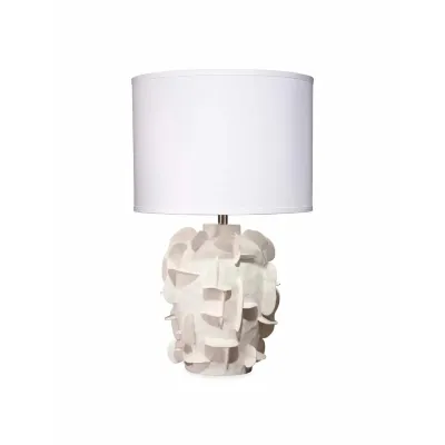 Helios Ceramic Table Lamp, White