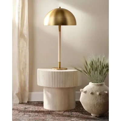 Merlin Wood and Metal Table Lamp