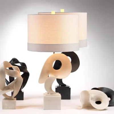 Obscure Table Lamp, White