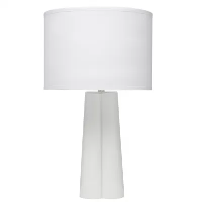 Clover Glass Table Lamp, White