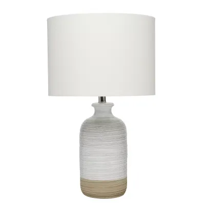 Ashwell Ceramic Table Lamp, White