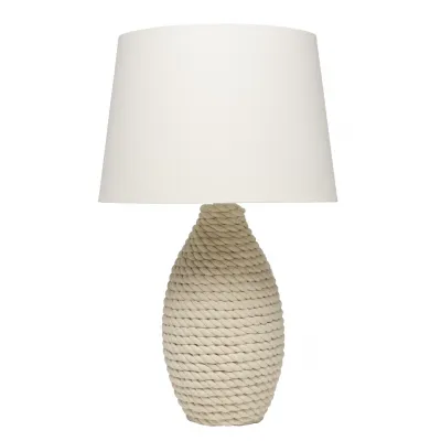 Rope Table Lamp, Off White