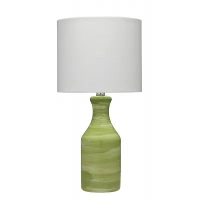 Bungalow Ceramic Table Lamp, Green