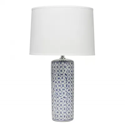 Vivian Ceramic Table Lamp, Blue