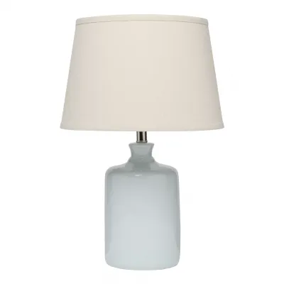 Milk Jug Glass Table Lamp, Blue