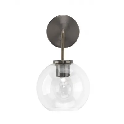 Reese Glass Wall Sconce, Gunmetal