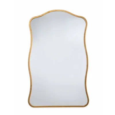 Aurora Wall Arch Mirror - Antique Brass