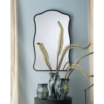 Aurora Wall Arch Mirror - Black