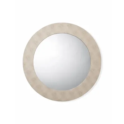 Chester Round Mirror - Ivory
