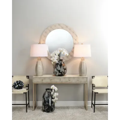 Chester Round Mirror - Ivory