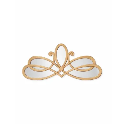 Scroll Arch Mirror - Gold