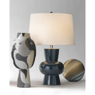 Clementine Ceramic Table Lamp, Blue