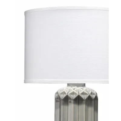 Jewel Ceramic Table Lamp, Grey