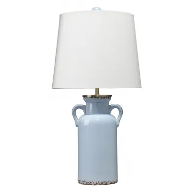 Piper Ceramic Table Lamp, Light Blue