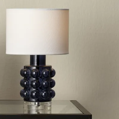 Seltzer Blown Glass Table Lamp, Blue