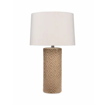 Albi Ceramic Table Lamp, Brown