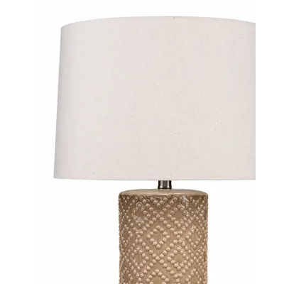 Albi Ceramic Table Lamp, Brown