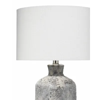 Blaire Ceramic Table Lamp, Grey