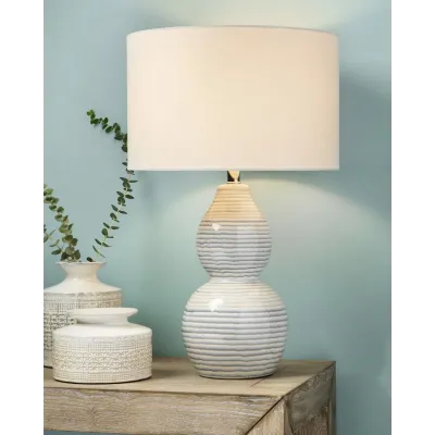 Catalina Ceramic Wave Table Lamp