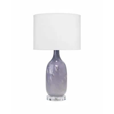 Maya Glass Table Lamp, Lavender