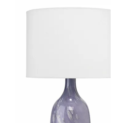 Maya Glass Table Lamp, Lavender