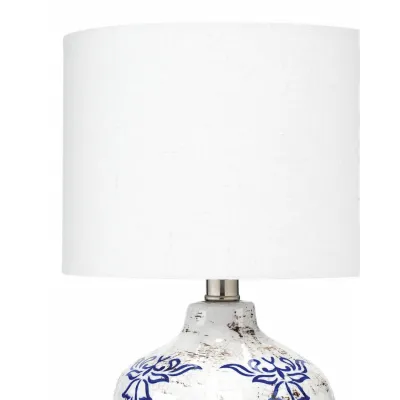 Ruby Ceramic Table Lamp, Blue