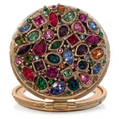 Helena Round Jeweled Compact