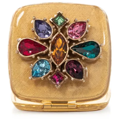 Luella Square Jeweled Compact