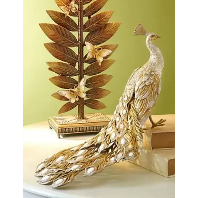 Theseus Grand Peacock Figurine (Special Order)