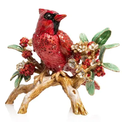 Cardinal on Branch Figurine (Special Order)