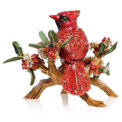 Cardinal on Branch Figurine (Special Order)