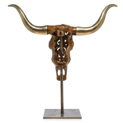 Cow Skull Objet with Stand (Special Order)