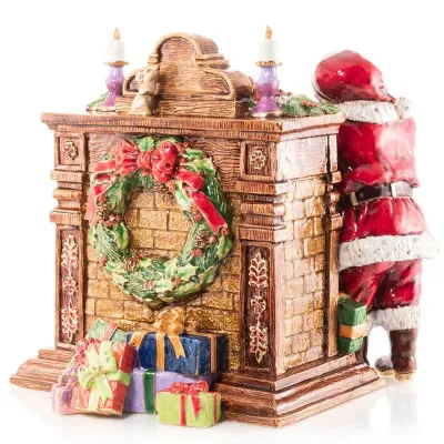 Fireside Santa Musical Figurine (Special Order)