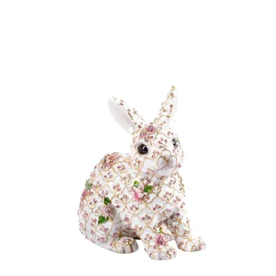 Jing Floral Rabbit Figurine
