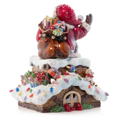 Rooftop Jingle Bells Santa Music Figure