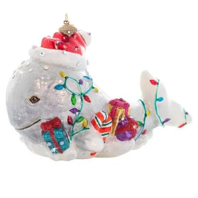 Christmas Whale Ornament Jewel