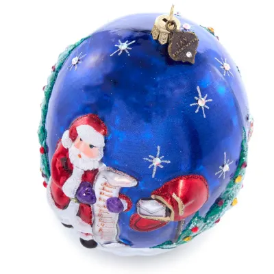 Christmas Delivery Glass Ornament