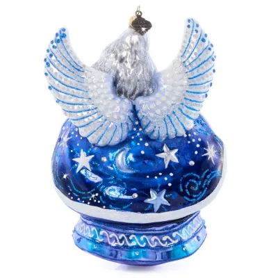 Night Angel Glass Ornament