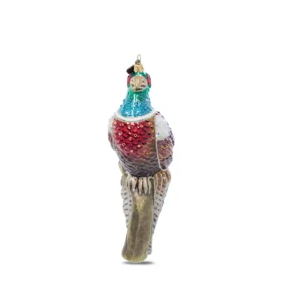 Pheasant Glass Ornament