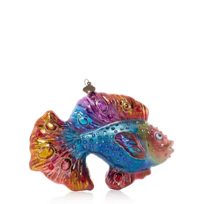 Fancy Fish Glass Ornament