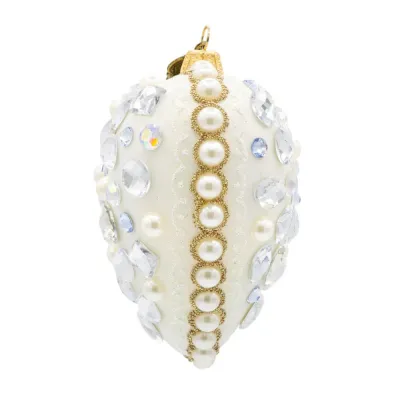 Bejeweled Opal Heart Ornament