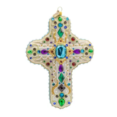 Sacred Jewel Cross Ornament