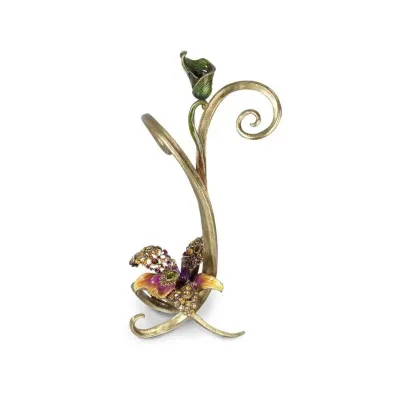 Mirabelle Flora Orchid Candlestick Single