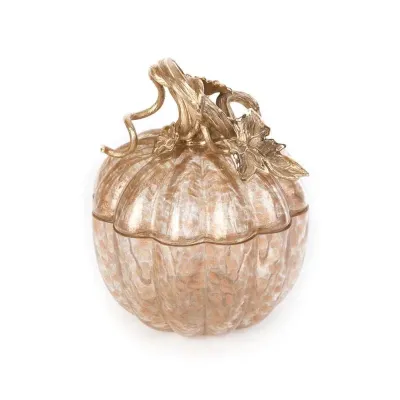 Hadley Leaf & Vine Gilded Glass Jar