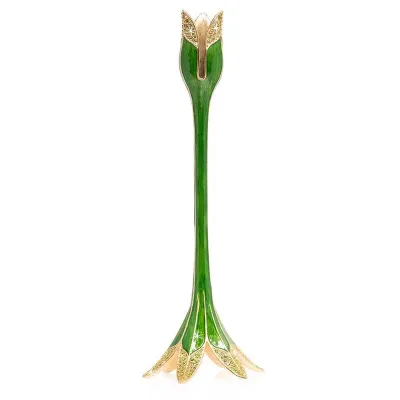 Ambrosius Tulip Green Candlestick Holder Tall