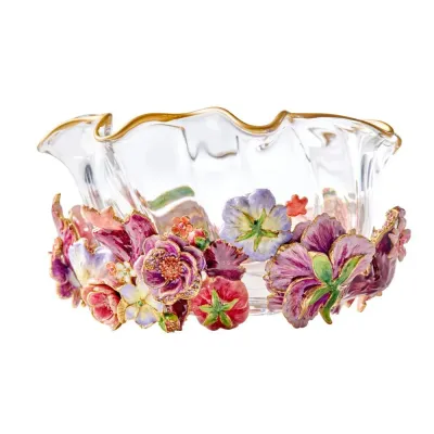 Paisley Ruffle Flower Bowl Small